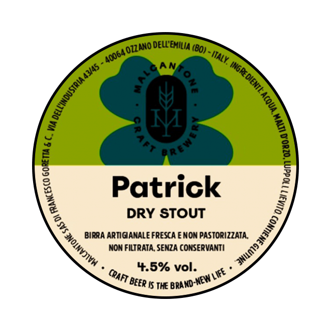 Fusto Acciaio 20 Lt. della birra artigianale Patrick di Malcantone, Ozzano dell'Emilia