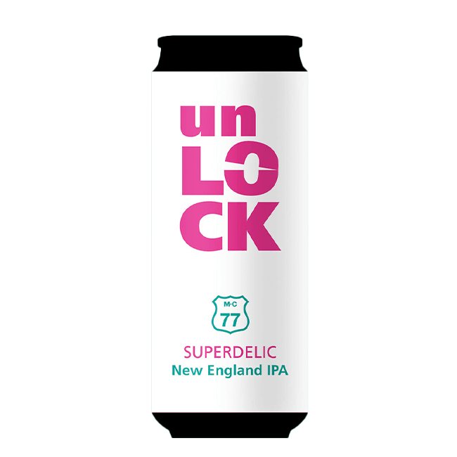 MC77 MC77 | Unlock Superdelic | 7,5% | Lattina 33 Cl. 33 CL Organic Beer