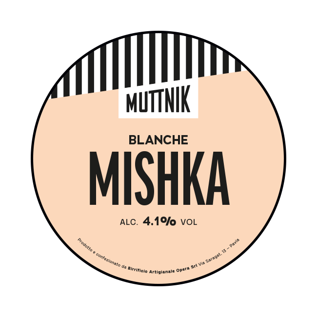 Muttnik Muttnik | Mishka | 4,1% | Acciaio 20 Lt. 20 LT ACCIAIO Organic Beer