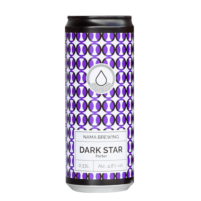 Nama Brewing Nama Brewing | Dark Star | 4,8% | Lattina 33 Cl. 33 CL Organic Beer