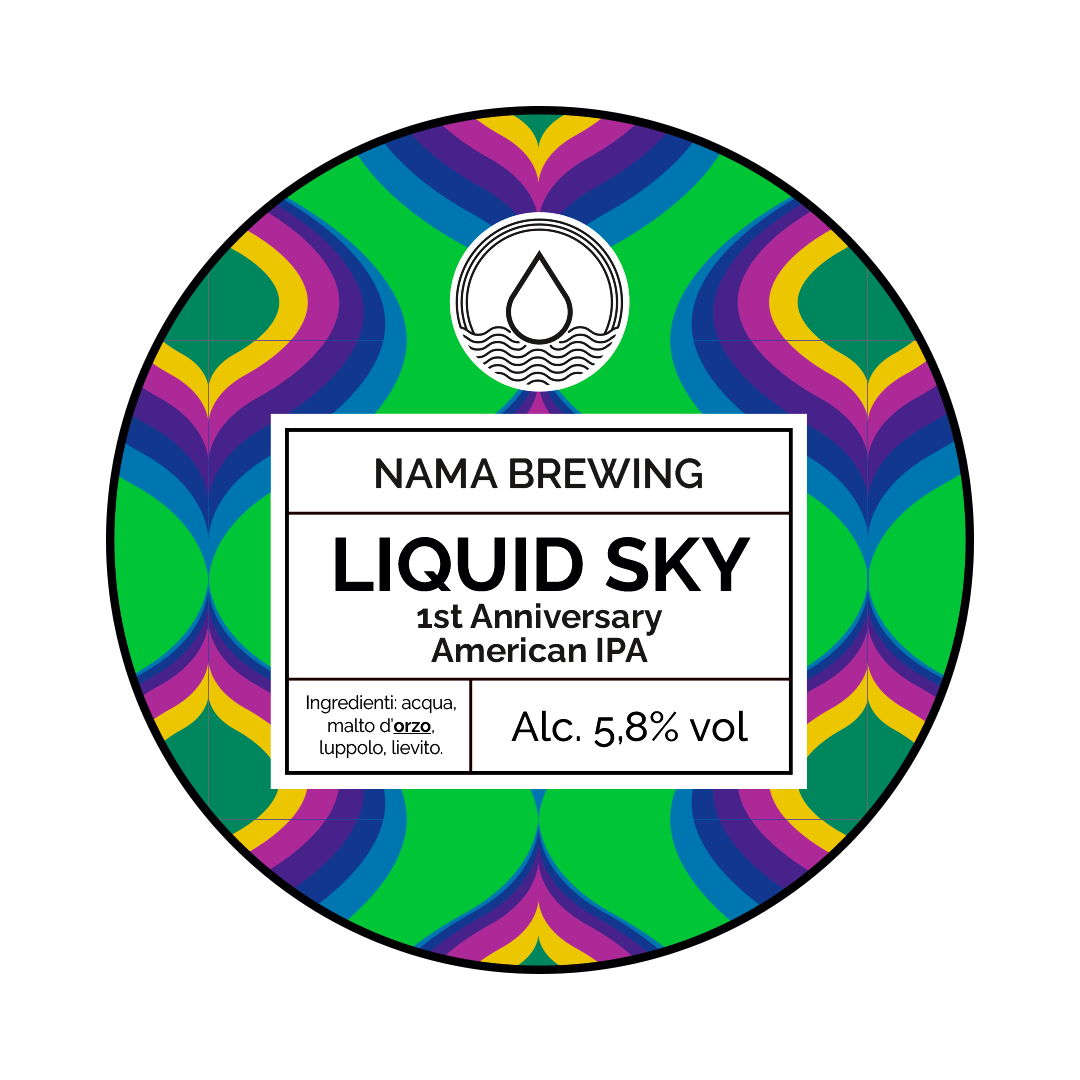 Fusto Acciaio 20 Lt. della birra artigianale Liquid Sky 1st Anniversary di NAMA Brewing, Treviglio