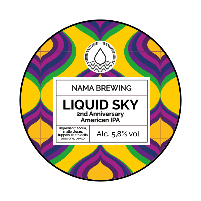 Fusto Acciaio 20 Lt. della birra artigianale Liquid Sky 2nd Anniversary di NAMA Brewing, Treviglio