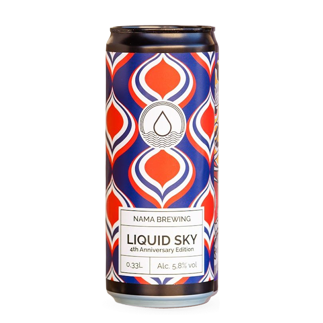 Nama Brewing NAMA Brewing | Liquid Sky 4Th Anniversary Edition | 5,8% | Lattina 33 Cl. 33 CL Organic Beer