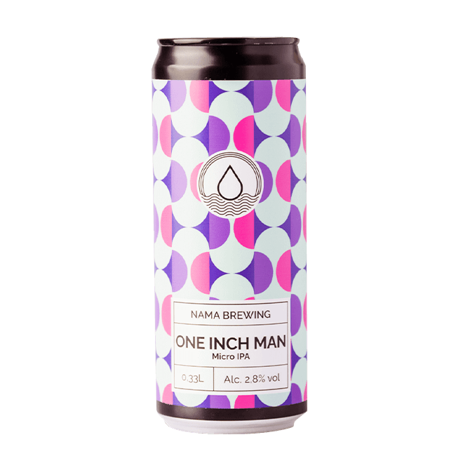 Nama Brewing Nama Brewing | One Inch Man | 2,8% | Lattina 33 Cl. 33 CL Organic Beer