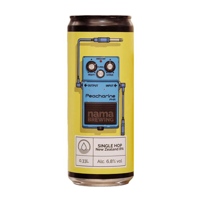 Lattina 33 Cl. della birra artigianale Peacharine di NAMA Brewing, Treviglio