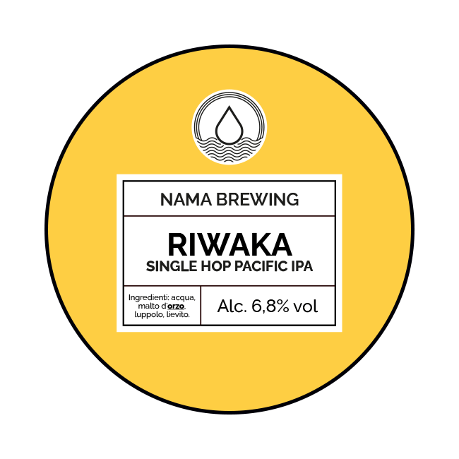 Nama Brewing Nama Brewing | Riwaka | 6,8% | Acciaio 20 Lt. Baionetta 20 LT ACCIAIO Organic Beer