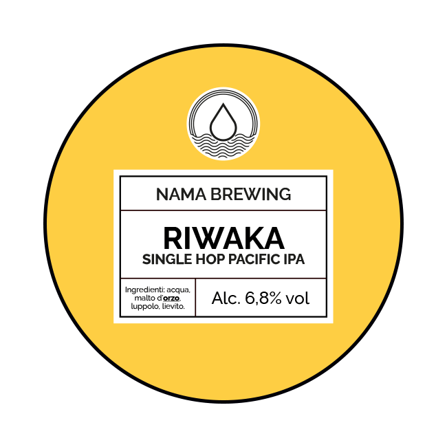 Fusto Acciaio 20 Lt. della birra artigianale Riwaka di NAMA Brewing, Treviglio