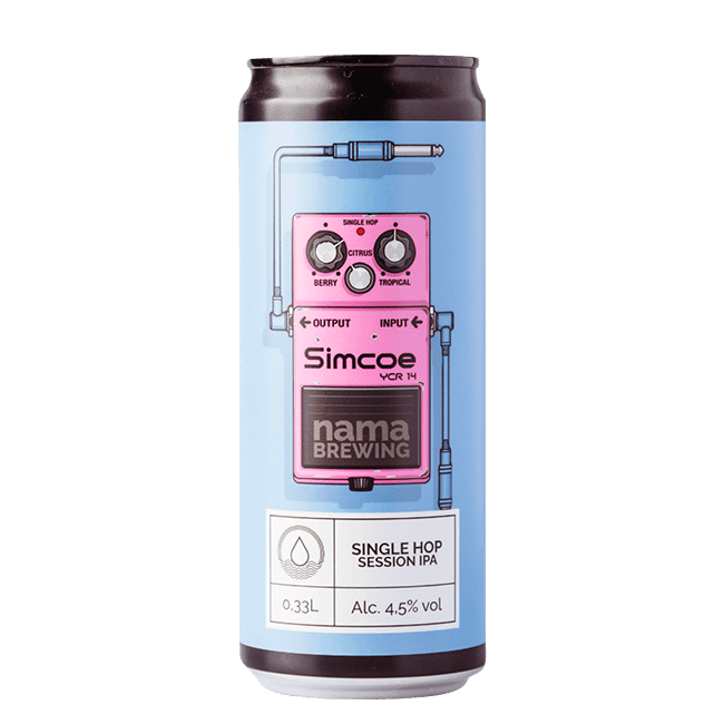 Lattina 33 Cl. della birra artigianale Simcoe di NAMA Brewing, Treviglio