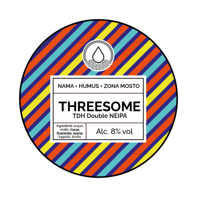 Fusto Acciaio 20 Lt. della birra artigianale Threesome di NAMA Brewing, Treviglio