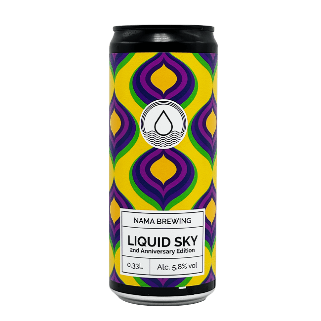 Lattina 33 Cl. della birra artigianale Liquid Sky 2nd Anniversary di NAMA Brewing, Treviglio