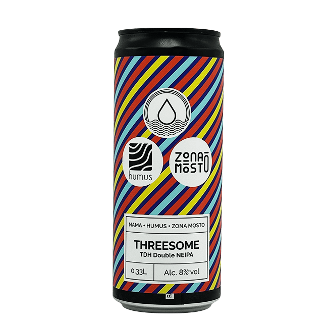 Nama Brewing x Zona Mosto x Humus | Threesome | 8,0% | Lattina 33 Cl.