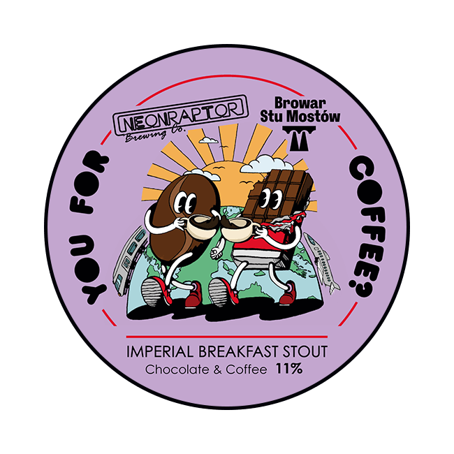 Neon Raptor Neon Raptor | You For Coffee? | 11,0% | Keykeg 20 Lt. 20 LT Organic Beer