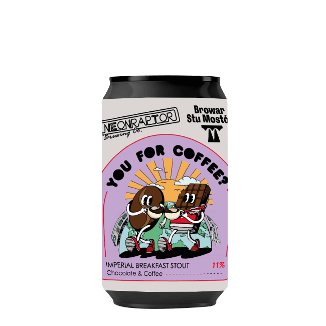 Neon Raptor Neon Raptor | You For Coffee? | 11,0% | Lattina 33 Cl. 33 CL Organic Beer