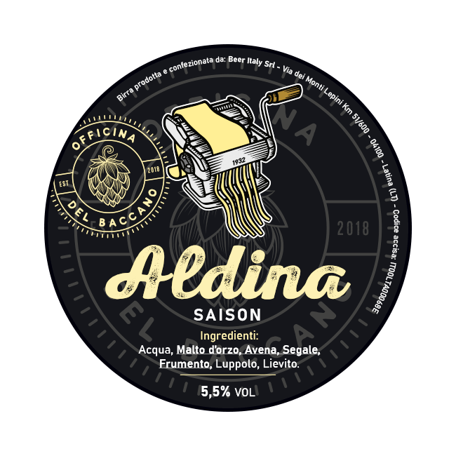 Polykeg 24 Lt. della birra artigianale Aldina di Officina del Baccano, Latina