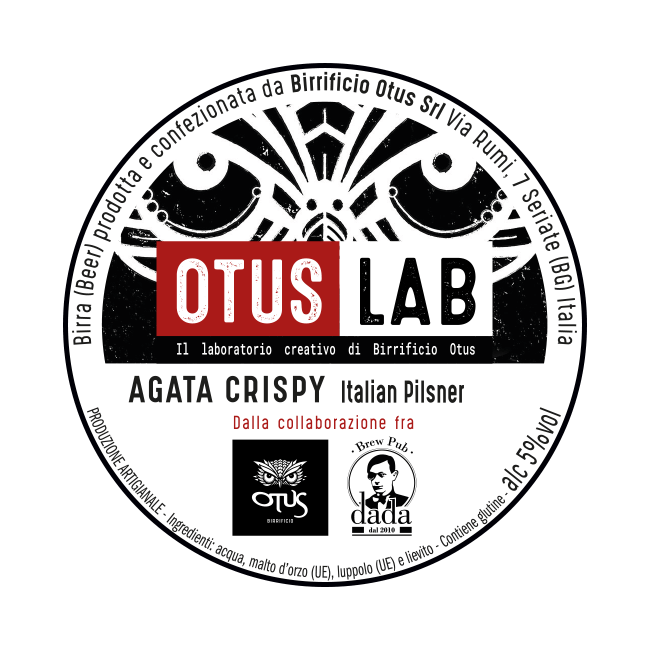 Otus Otus x Birrificio Dada | Agata Crispy | 5,0% | Polykeg 24 Lt. Baionetta 24 LT Organic Beer