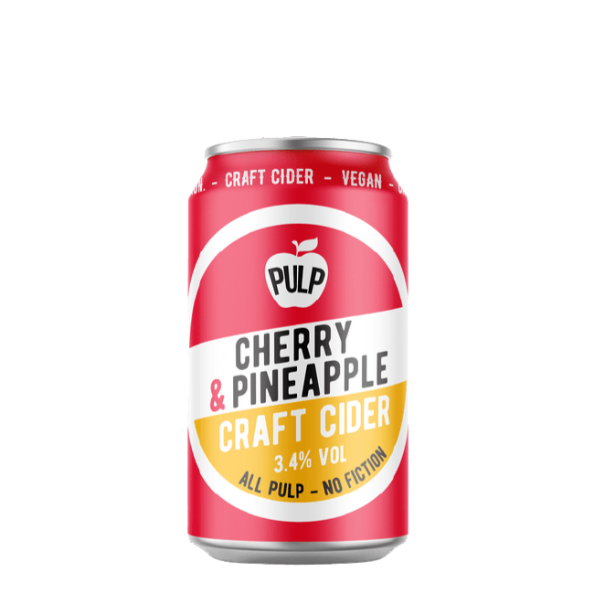 Pulp Cider Pulp Cider | Cherry & Pineapple | 3,4% | Lattina 33 Cl. 33 CL Organic Beer