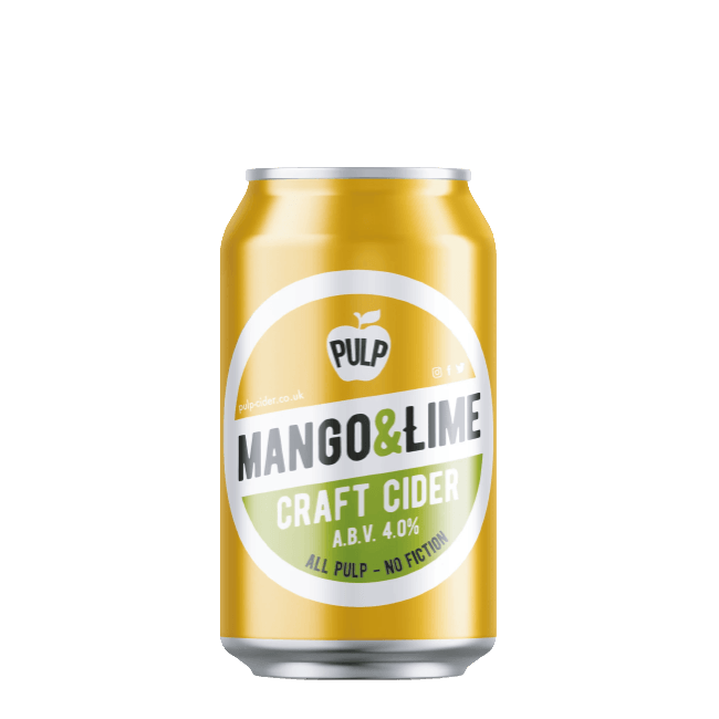 Pulp Cider Pulp Cider | Mango & Lime | 4,0% | Lattina 33 Cl. 33 CL Organic Beer
