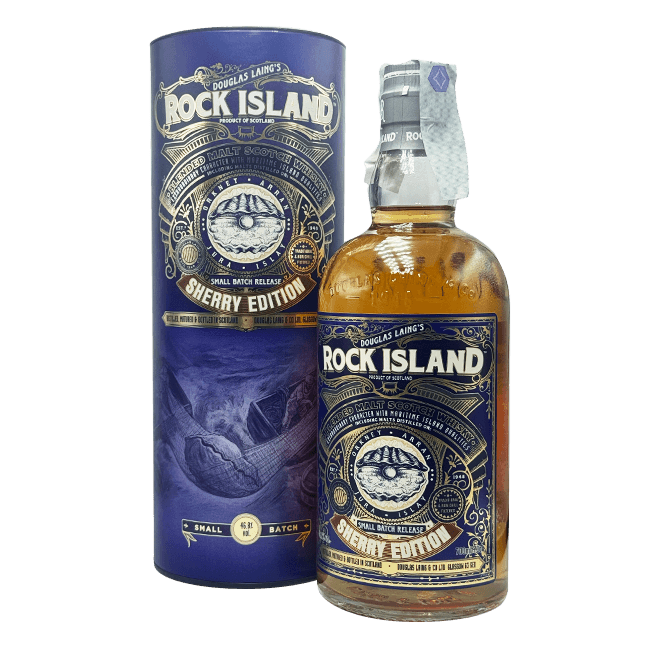 Rinaldi Douglas Laing's | Rock Island | Blended Malt Scotch Whisky | Sherry Edition | 46,8% | 70 Cl. LIQUORI Organic Beer