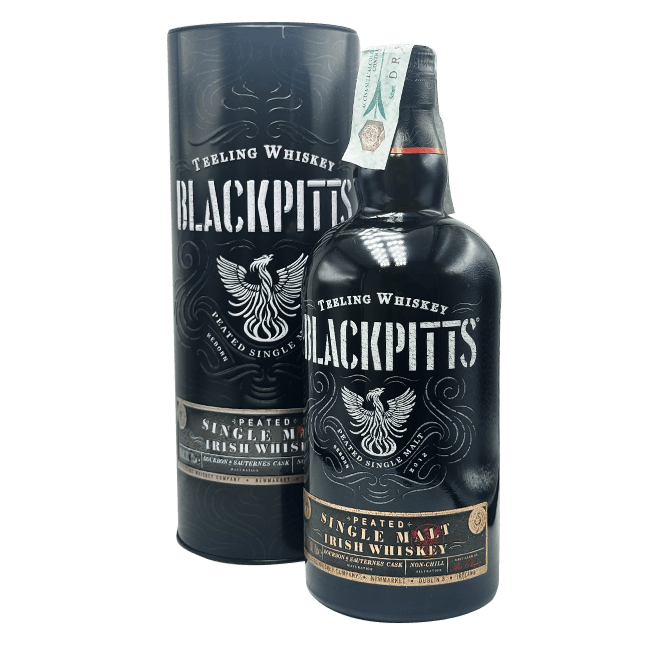 Rinaldi Teeling Whiskey | Blackpitts | Peated Single Malt Irish Whiskey | 46,0% | 70 Cl. LIQUORI Organic Beer