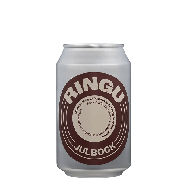 Lattina 33 Cl. della birra artigianale Julbock di Ringu Brewing, Göteborg