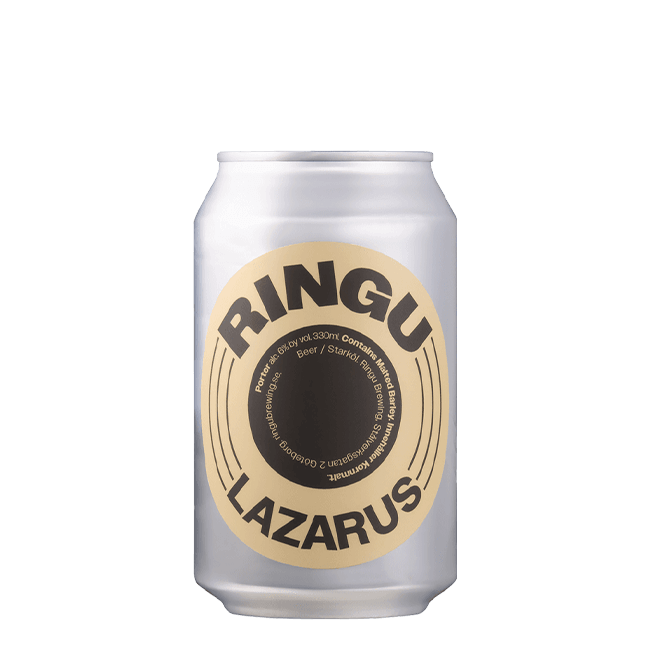 Lattina 33 Cl. della birra artigianale Lazarus di Ringu Brewing, Göteborg