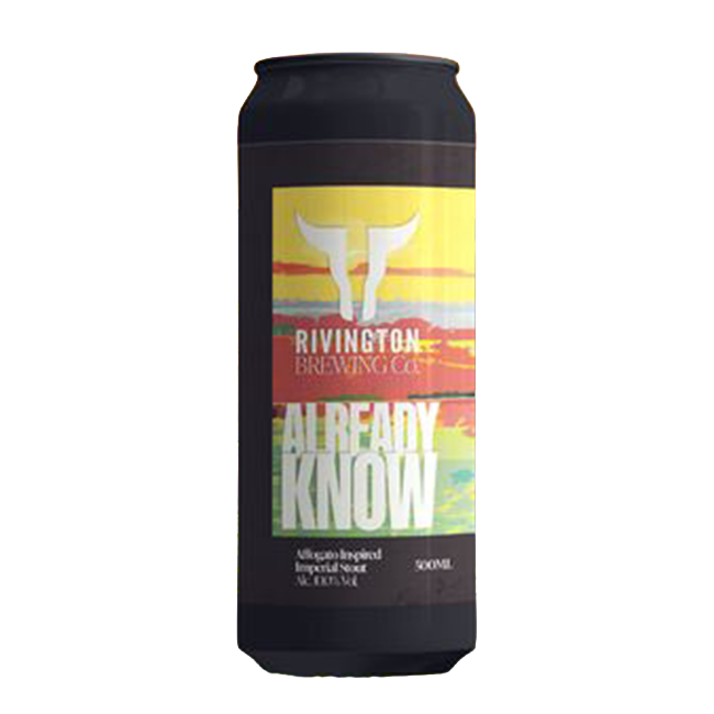 Lattina 50 Cl. della birra artigianale Already Know di Rivington Brewing Co, Chorley