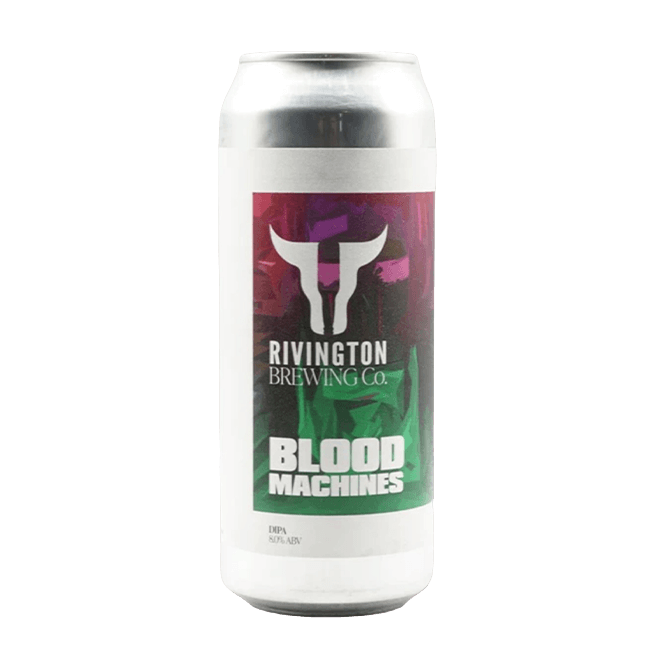 Lattina 50 Cl. della birra artigianale Blood Machines di Rivington Brewing Co, Chorley