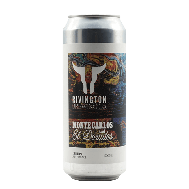 Lattina 50 Cl. della birra artigianale Monte Carlos & El Dorados di Rivington Brewing Co, Chorley