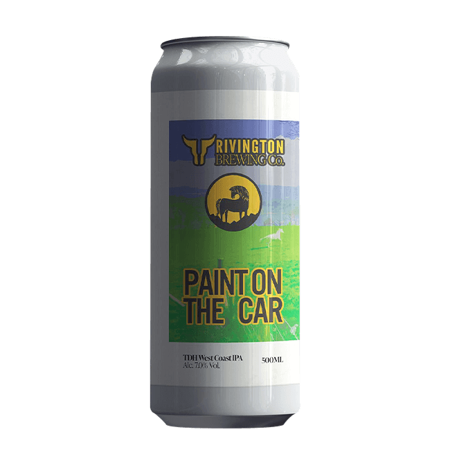 Lattina 50 Cl. della birra artigianale Paint On The Car di Rivington Brewing Co, Chorley