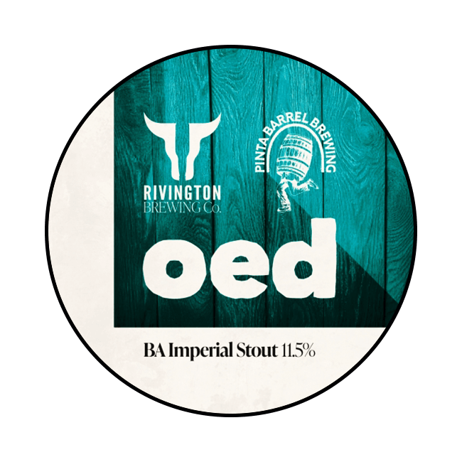 Keykeg 10 Lt. della birra artigianale OED Barrel Aged di Rivington Brewing Co, Chorley