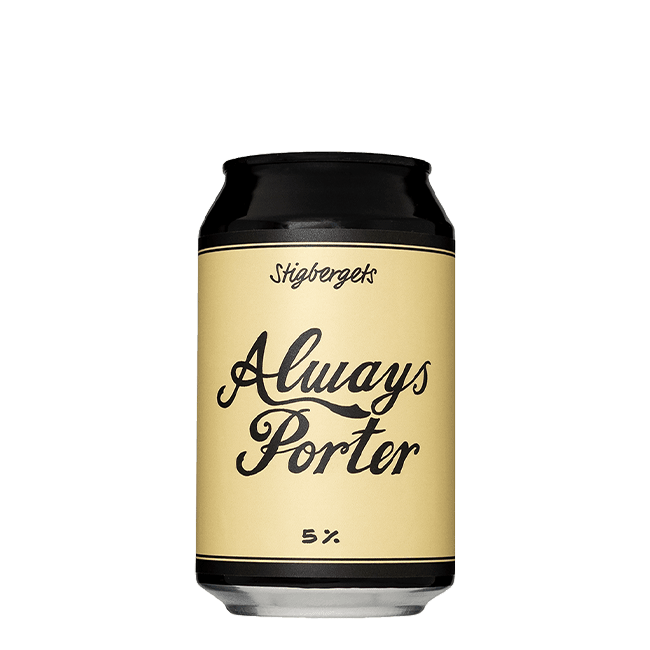 Stigbergets Stigbergets | Always Porter | 5,0% | Lattina 33 Cl. 33 CL Organic Beer