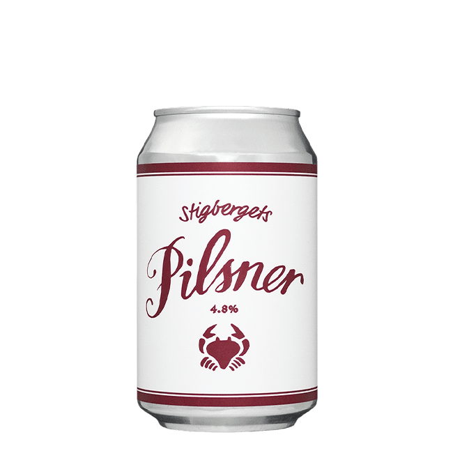 Lattina 33 Cl. della birra artigianale Pilsner di Stigbergets, Göteborg