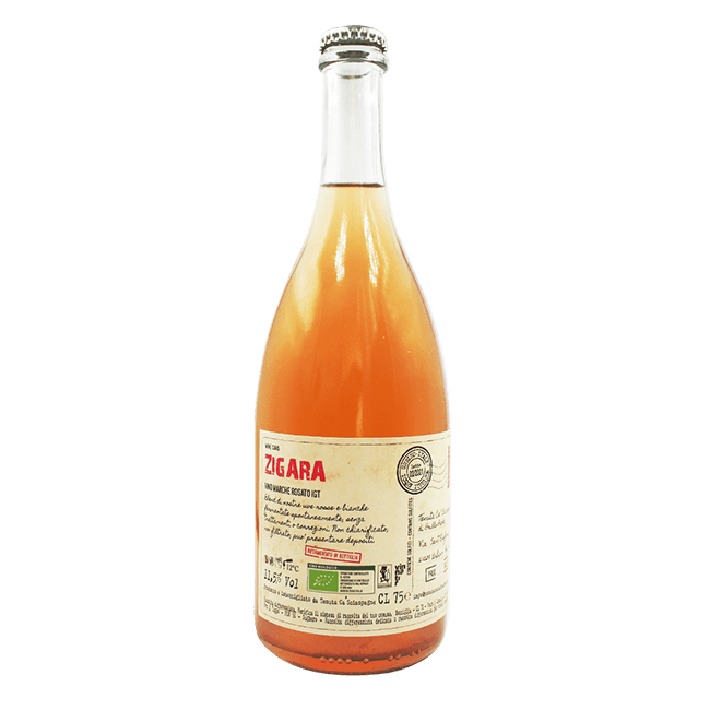 Tenuta Ca' Sciampagne | Zigara 2021 | 12,5% | Vino Rosato Naturale BIO | Ancestrale | Bottiglia 75 Cl.