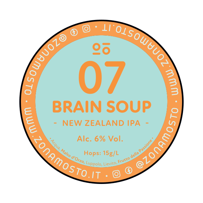 Polykeg 24 Lt. della birra artigianale Brain Soup 07 di Zona Mosto, Rho