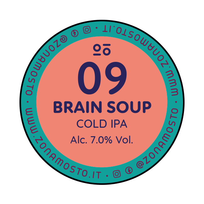 Zona Mosto Zona Mosto | Brain Soup 9 | 7,0% | Polykeg 24 Lt. 24 LT Organic Beer