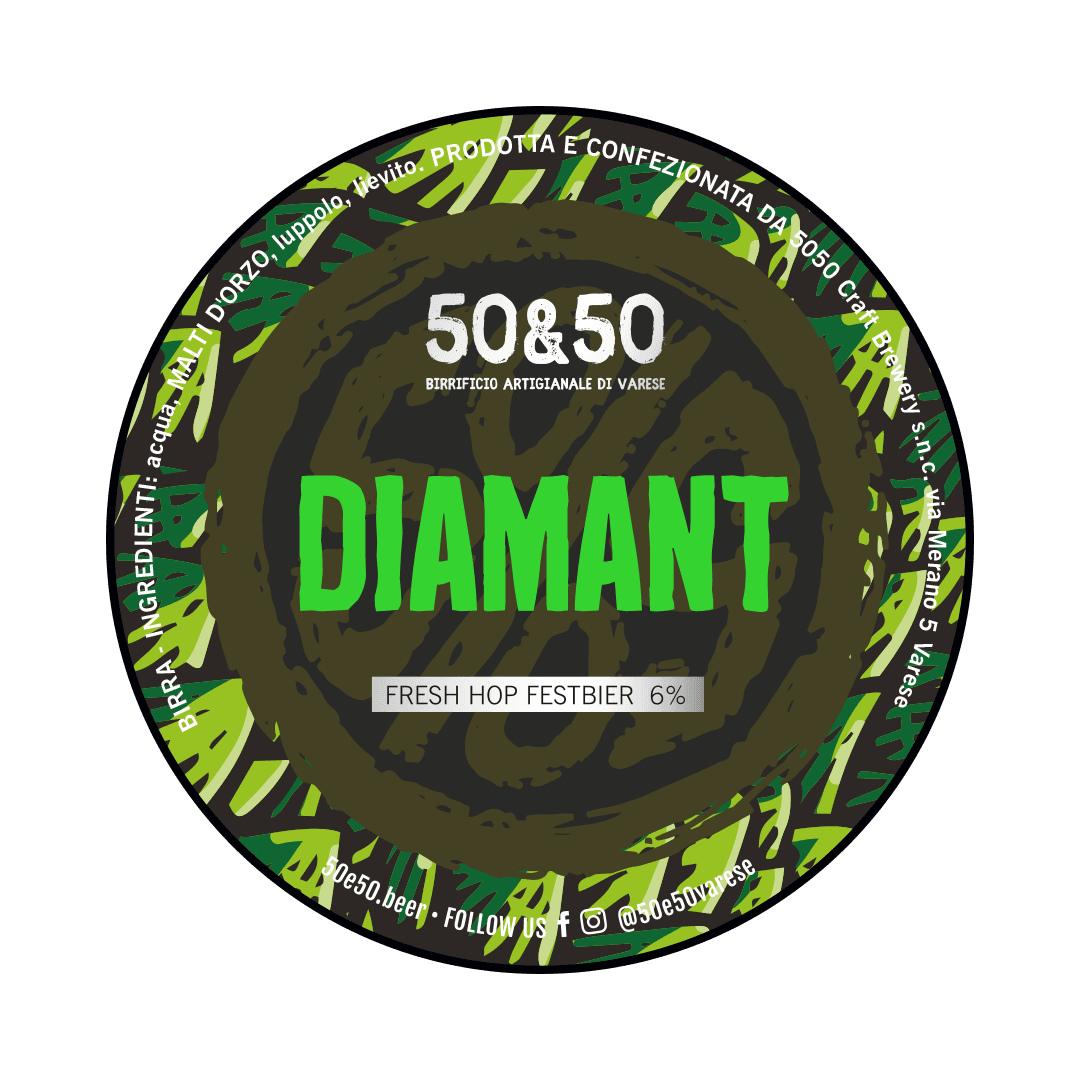Fusto Acciaio 25 Lt. della birra artigianale Diamant di 50&50, Varese