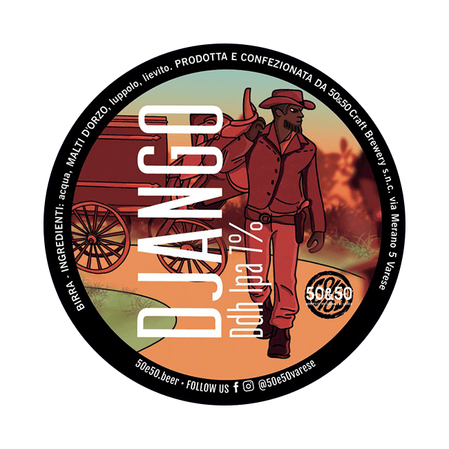 50&50 50&50 ∣ Django ∣ 7% ∣ Acciaio 25 Lt. (Baionetta) 25 LT ACCIAIO Organic Beer