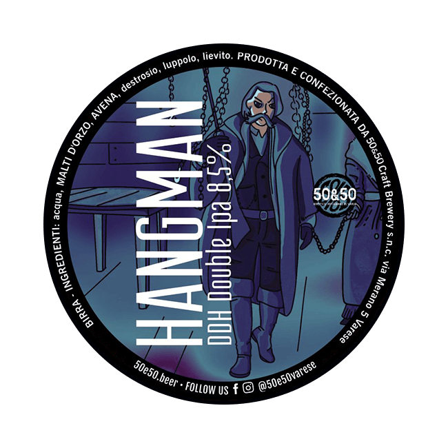50&50 50&50 ∣ Hangman ∣ 8,5% ∣ Acciaio 20 Lt. 20 LT ACCIAIO Organic Beer