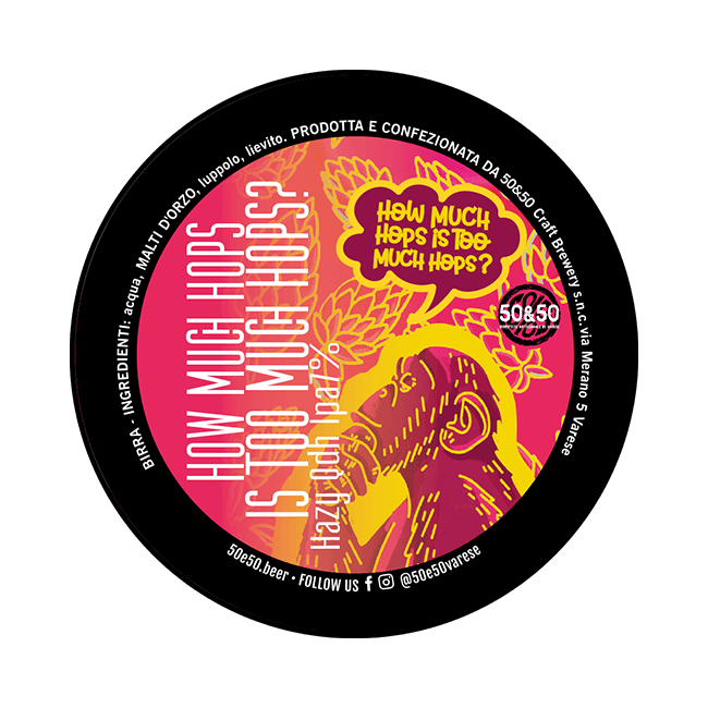 Fusto Acciaio 20 Lt. della birra artigianale How Much Hops Is Too Much Hops? di 50&50, Varese