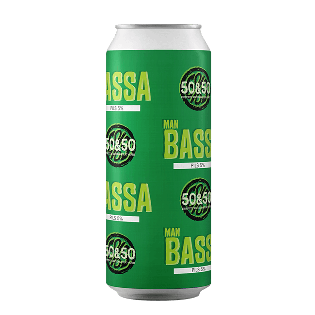 50&50 50&50 ∣ Man Bassa ∣ 5% ∣ 40 Cl. (Ct 12 Pz) 40CL Organic Beer