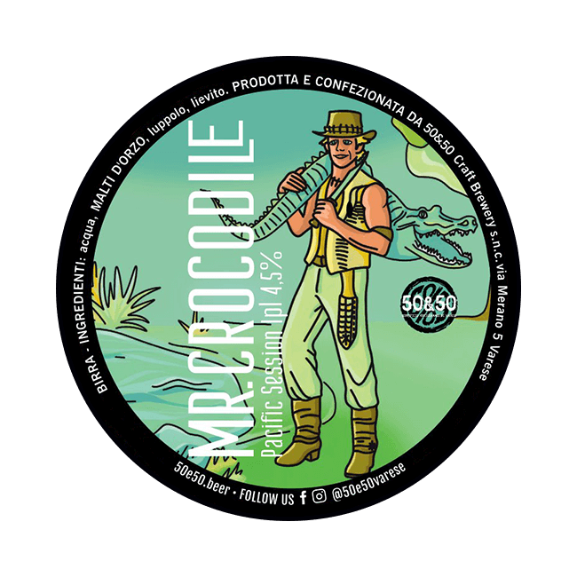 Fusto Acciaio 20 Lt. della birra artigianale Mr Crocodile di 50&50, Varese