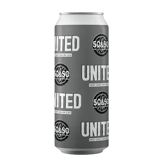 50&50 50&50 ∣ United ∣ 5,8% ∣ 40 Cl. (Ct 12 Pz) 40CL Organic Beer