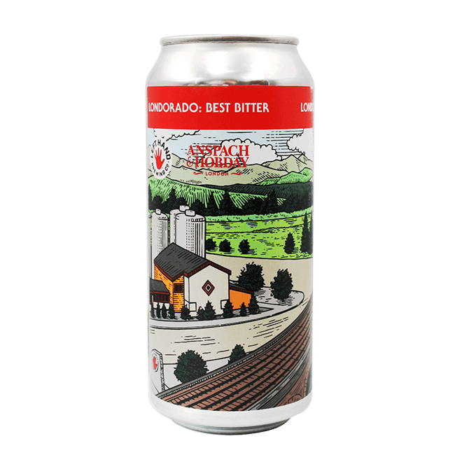Lattina 44 Cl. della birra artigianale Londorado Best Bitter di Anspach & Hobday, Londra