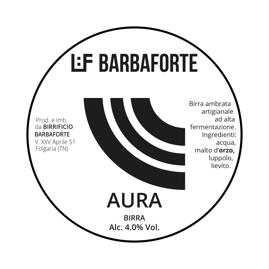 Barbaforte Barbaforte | Aura | 4% | Polykeg 24 Lt. 24 LT POLYKEG Organic Beer