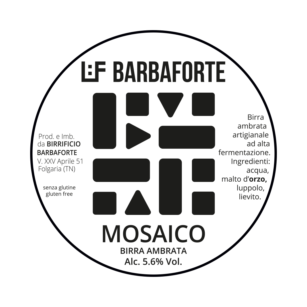 Barbaforte Barbaforte | Mosaico Gluten Free | Polykeg 24 Lt. (Baionetta) 24 LT POLYKEG Organic Beer