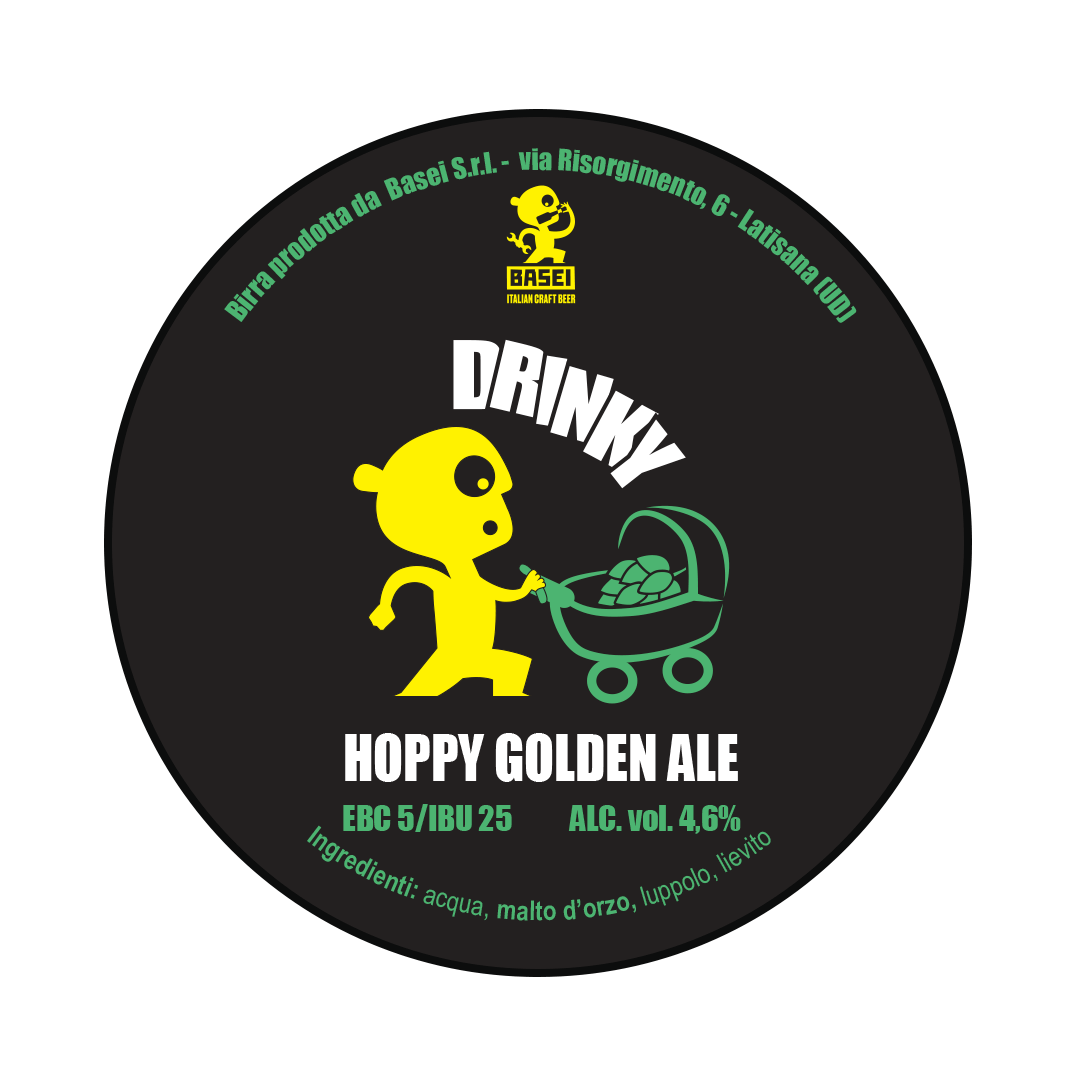 Polykeg con Sacca 24 Lt. della birra artigianale Hoppy Golden Ale di Basei, Latisana