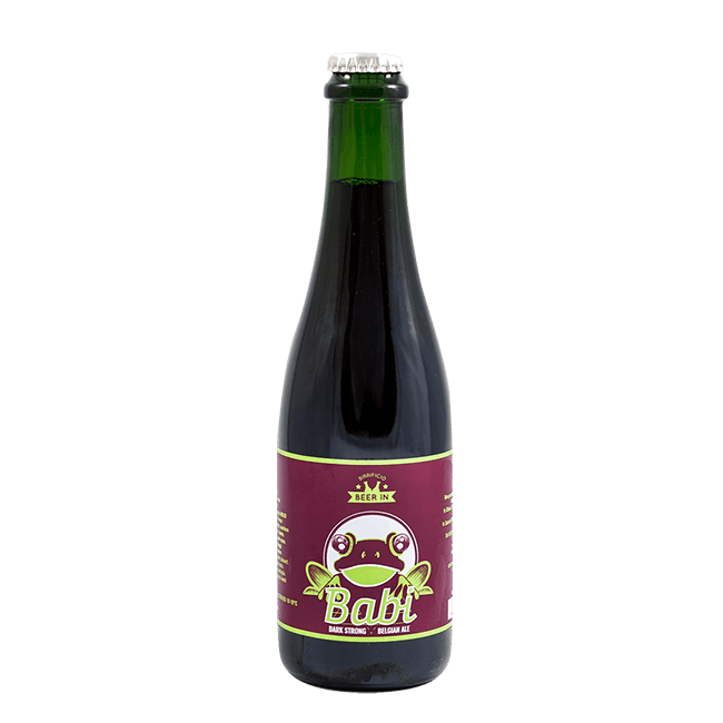 Bottiglia 33 Cl. della birra artigianale Babi di Beer In, Trivero