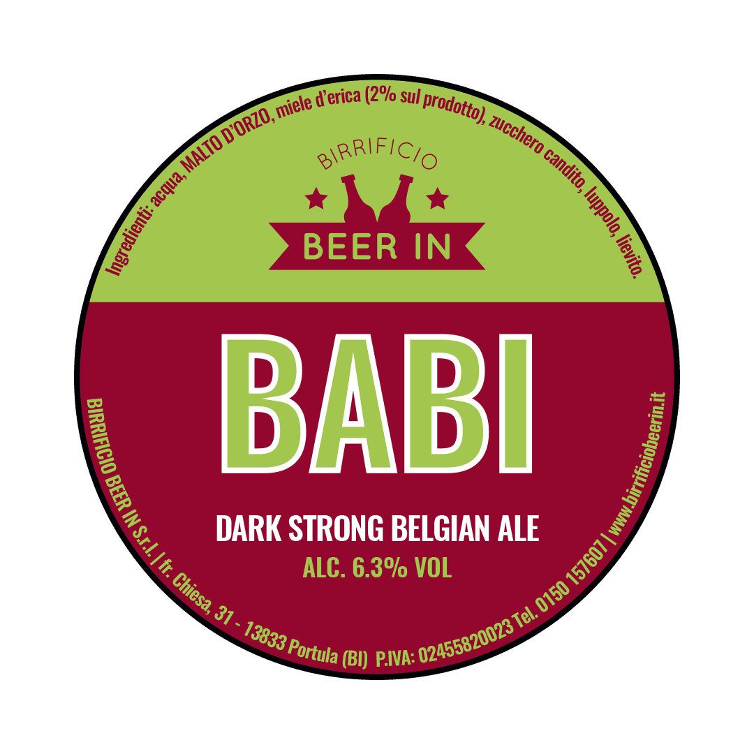 Beer In Beer In ∣ Babi ∣ 8% ∣ Keykeg con Sacca 20 Lt. 20 LT Organic Beer