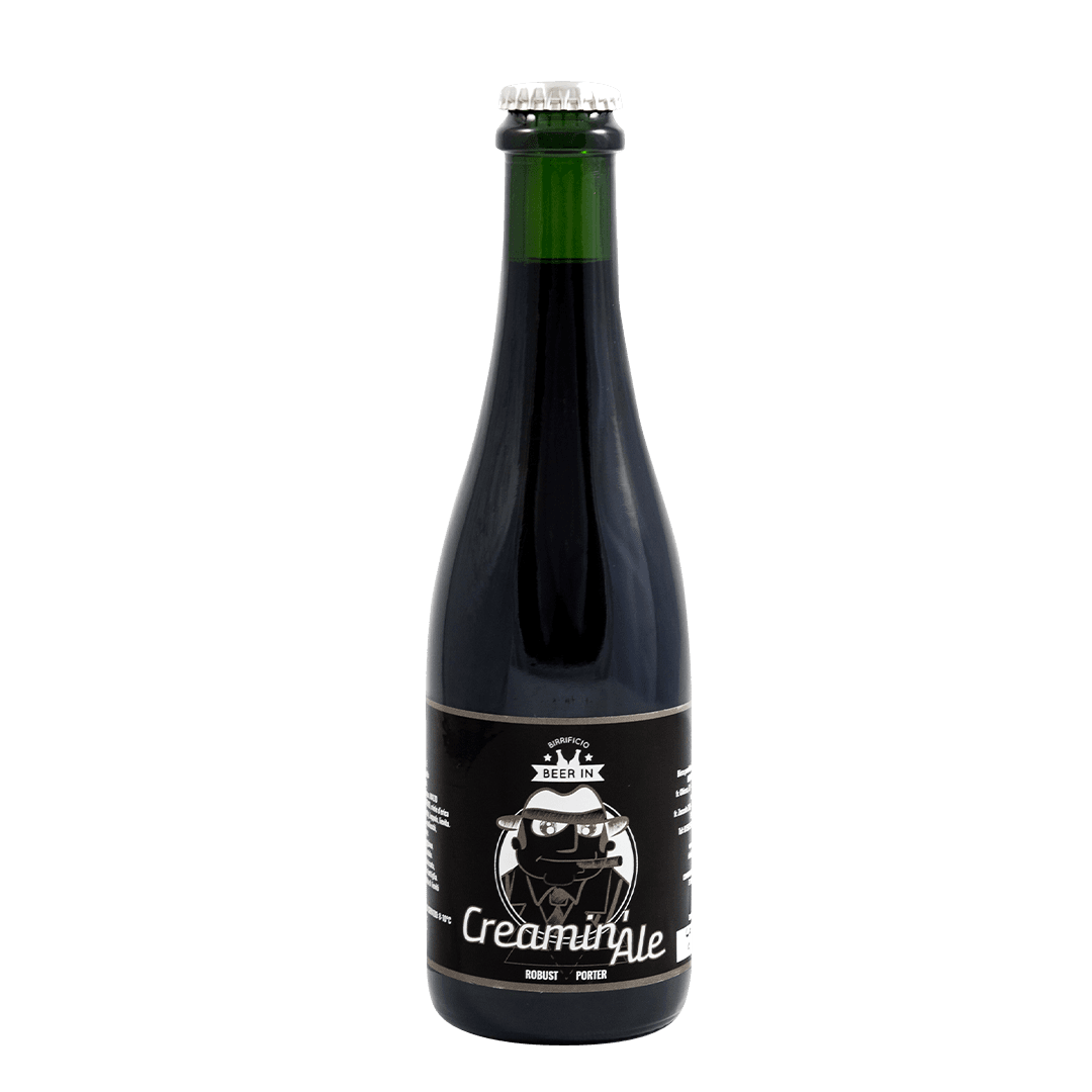 Bottiglia 33 Cl. della birra artigianale Creamin Ale di Beer In, Trivero