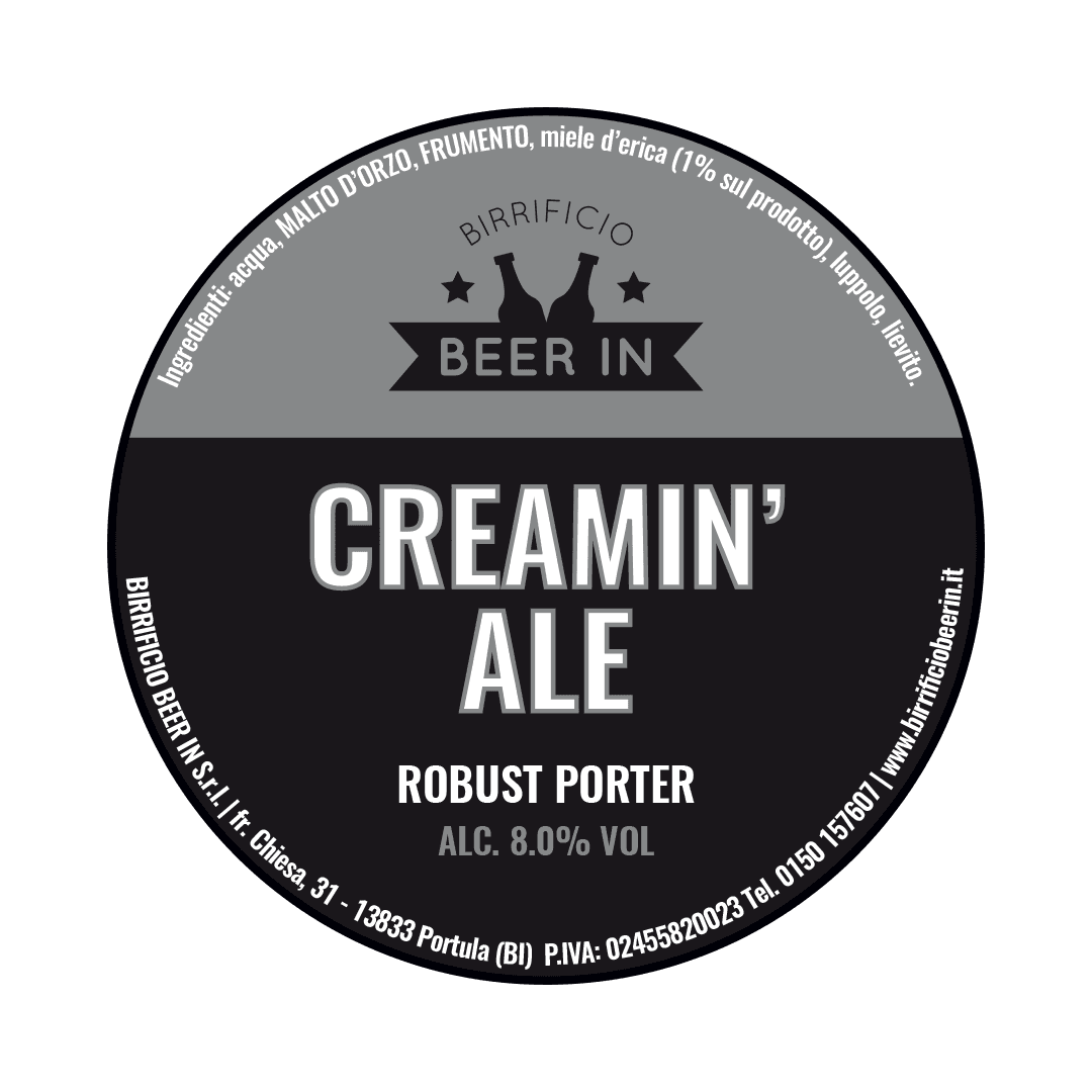 Keykeg 20 Lt. della birra artigianale Creamin Ale di Beer In, Trivero